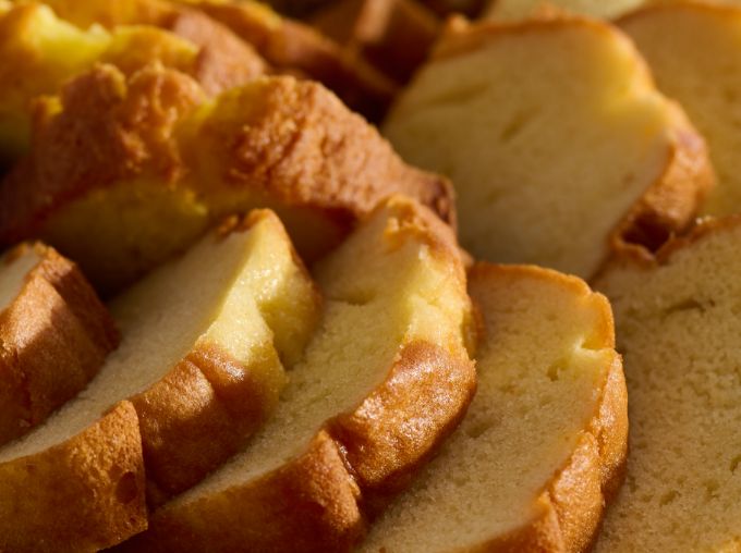 slices of lemon pound cake