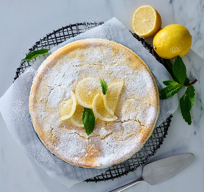 Lemon Ricotta Cake with Sour Cream Batter