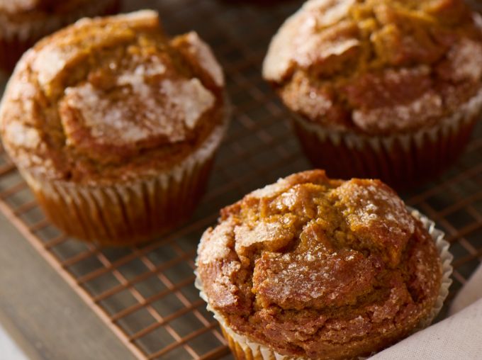 seasonally offered pumpkin muffins